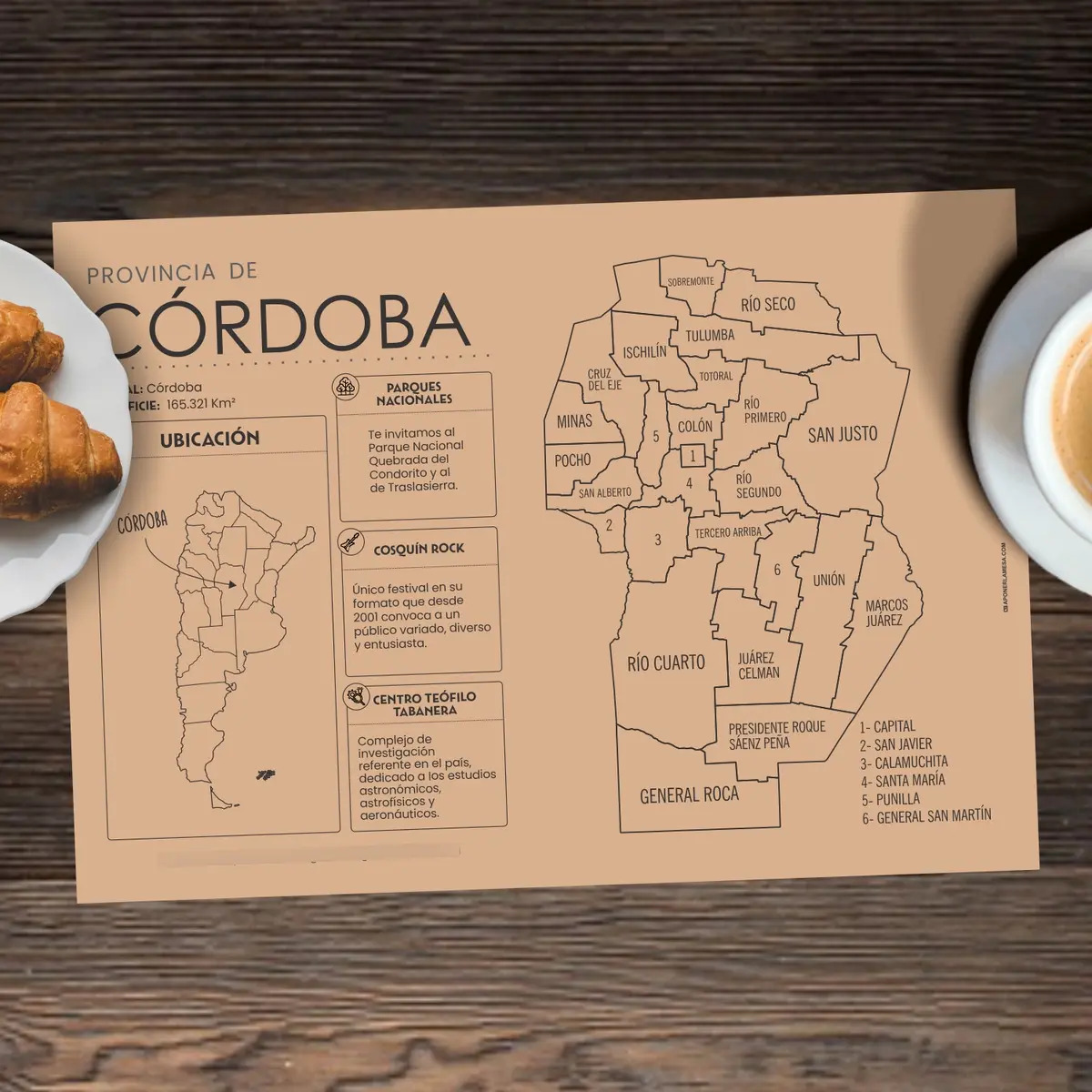 Individual Argentina con diseños de las provincias